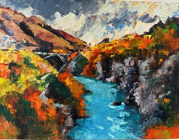 Jane MacIntosh | Shotover Gorge  Arrowtown | McAtamney Gallery and Design Store | Geraldine NZ